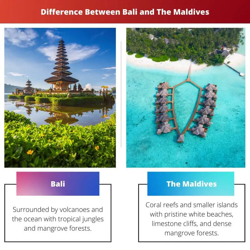 Difference Between Bali and The Maldives