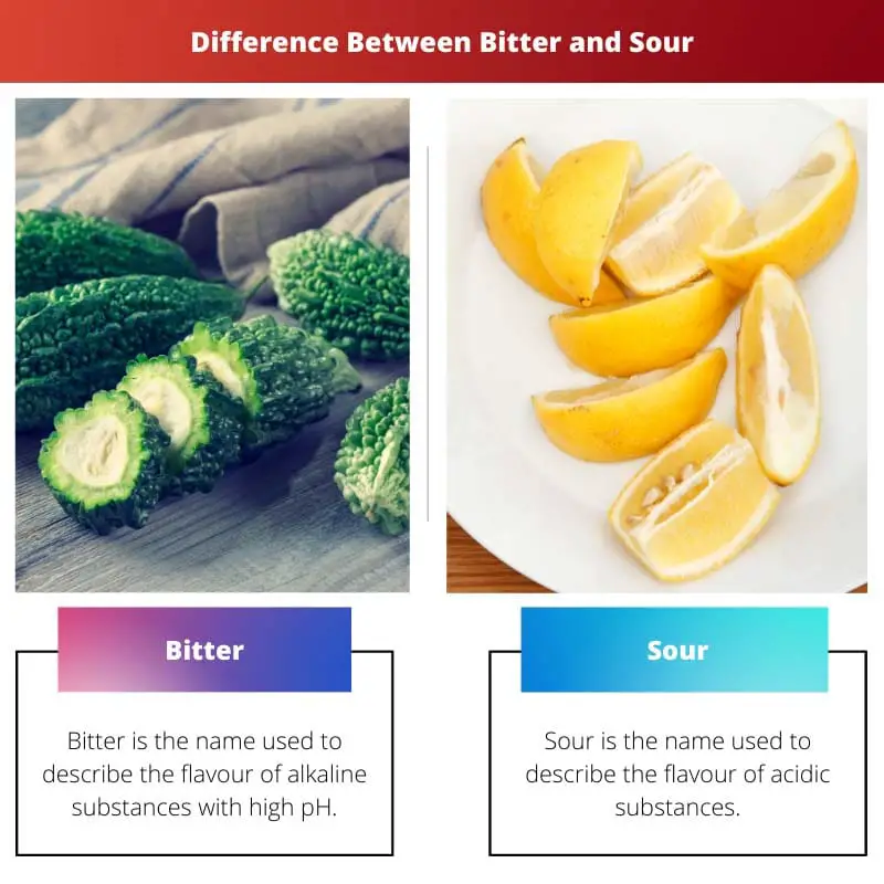 Difference Between Bitter and Sour