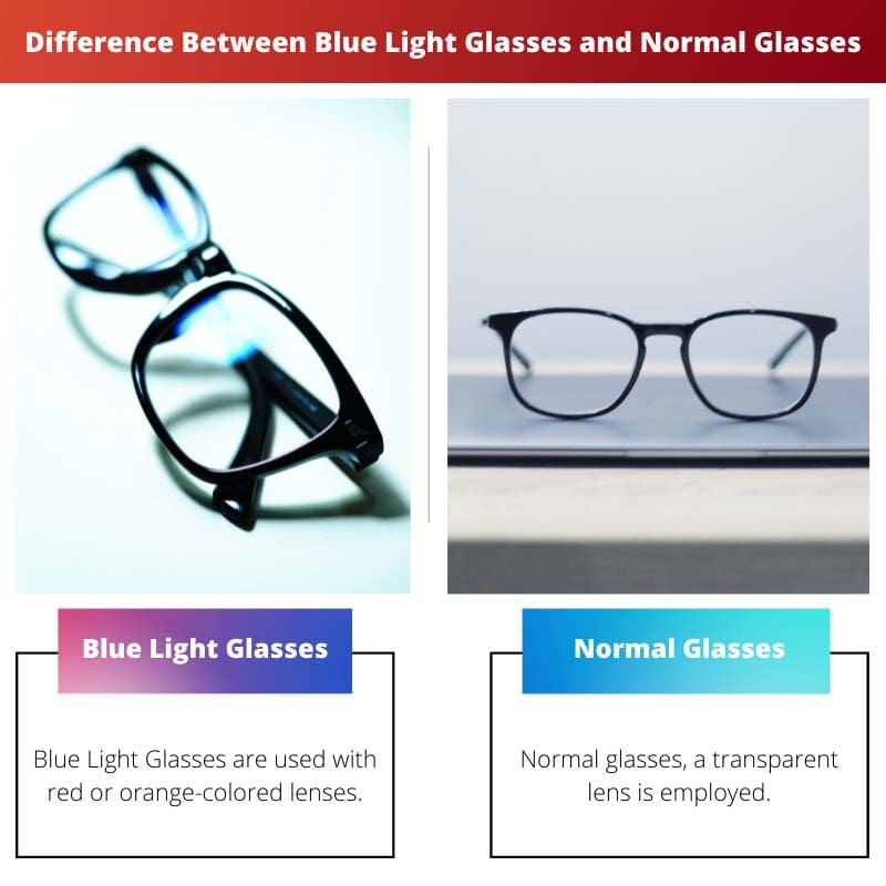 الفرق بين نظارات الضوء الأزرق والنظارات العادية