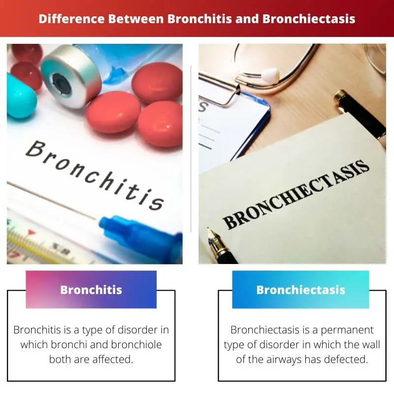 Différence entre la bronchite et la bronchectasie