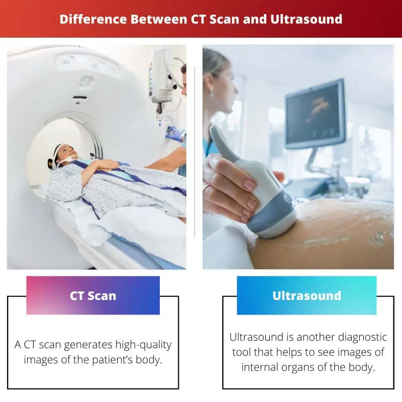 Diferencia entre tomografía computarizada y ultrasonido
