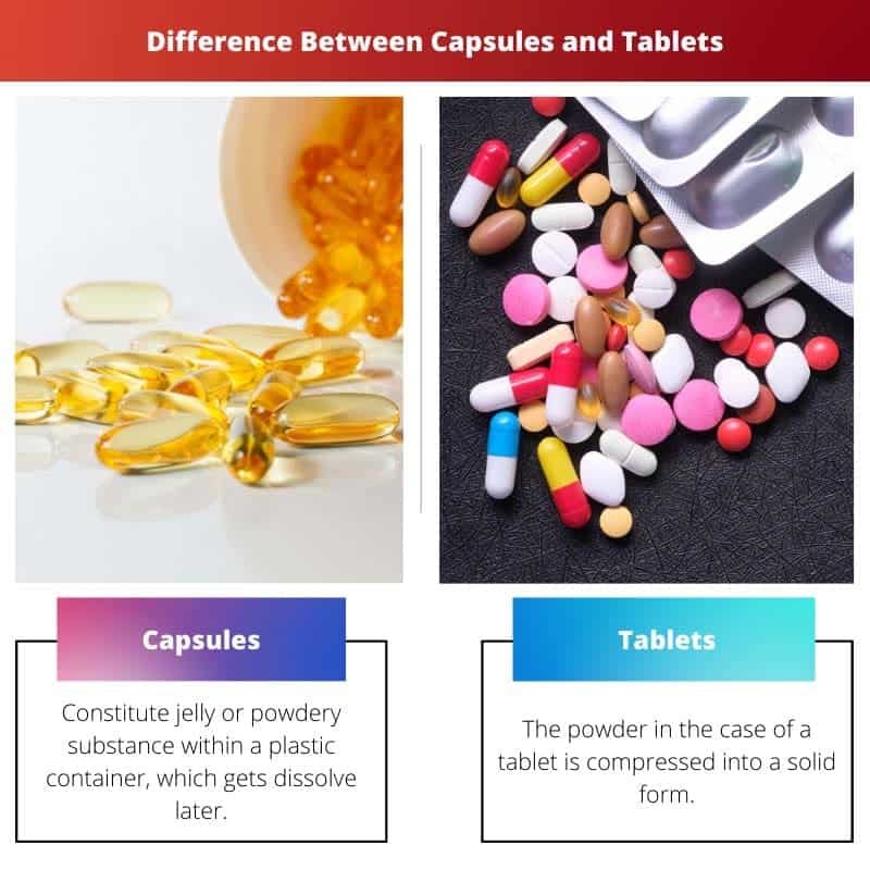 Difference Between Capsules and Tablets