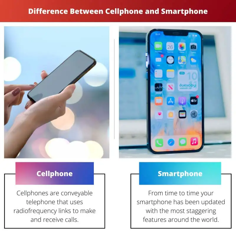 Difference Between Cellphone and Smartphone