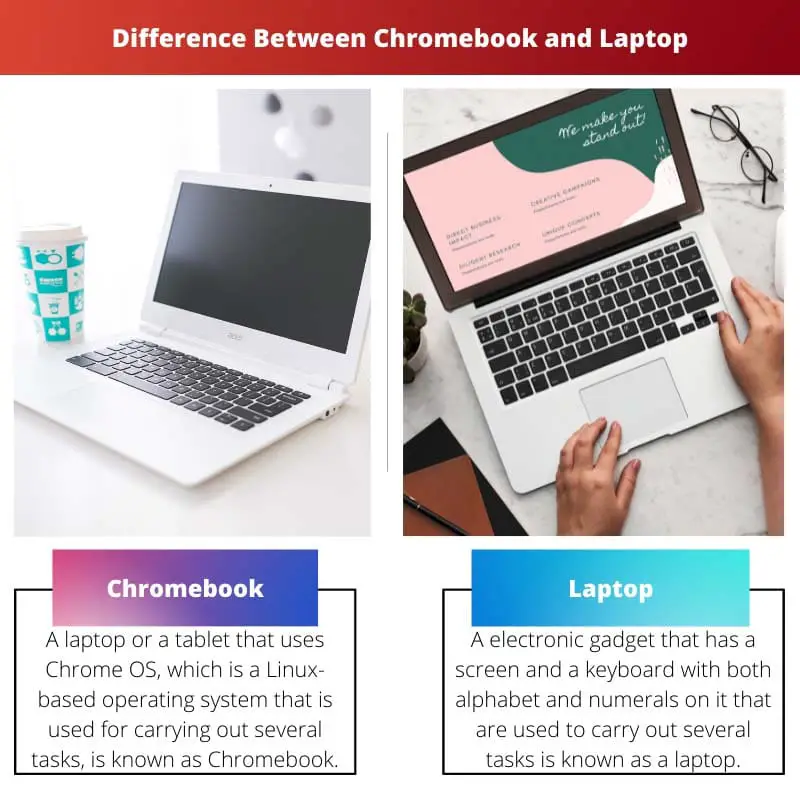 Difference Between Chromebook and Laptop