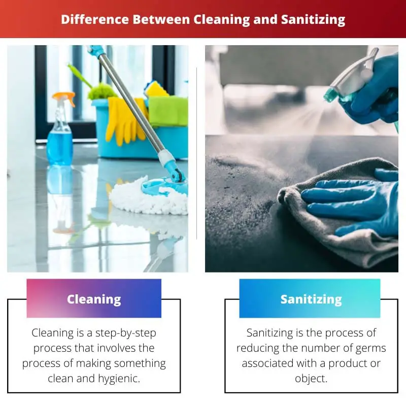 Difference Between Cleaning and Sanitizing