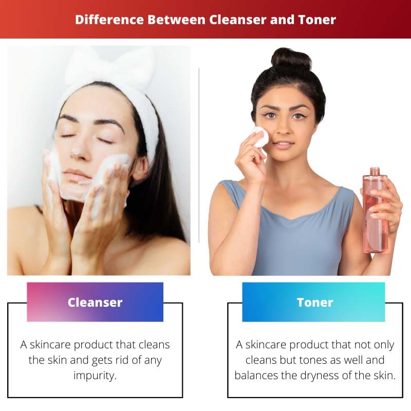 Differenza tra detergente e tonico