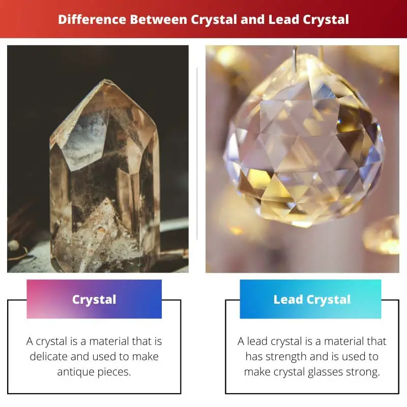 Difference Between Crystal and Lead Crystal