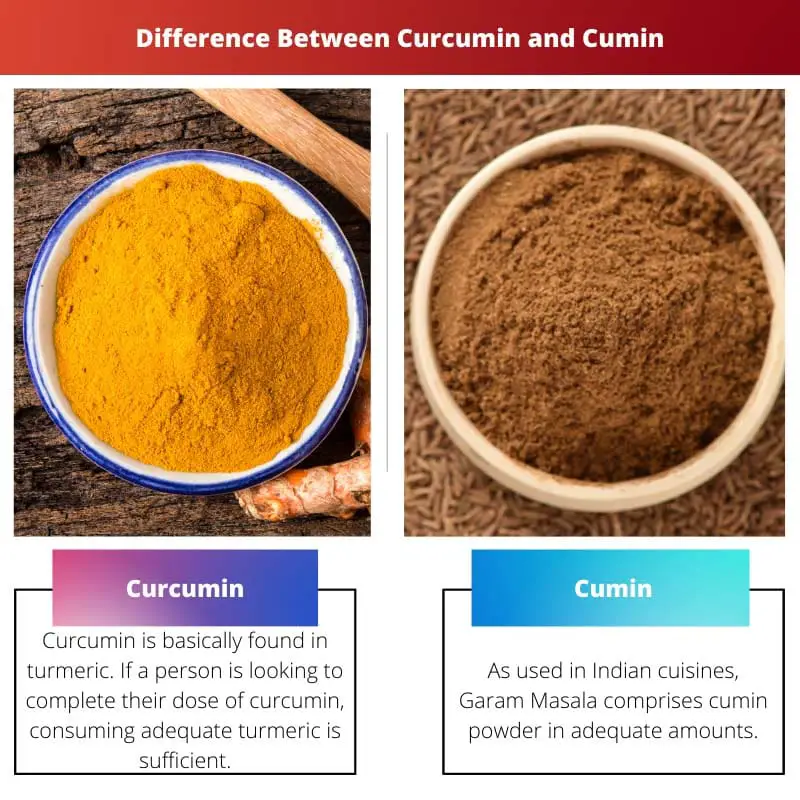 Difference Between Curcumin and Cumin