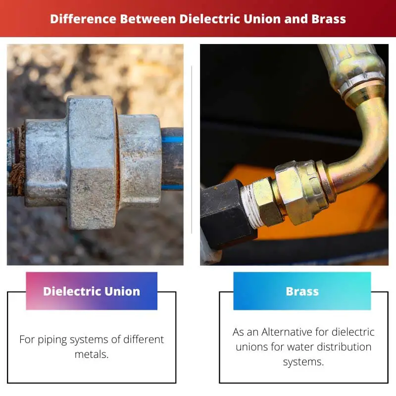 Difference Between Dielectric Union and Brass
