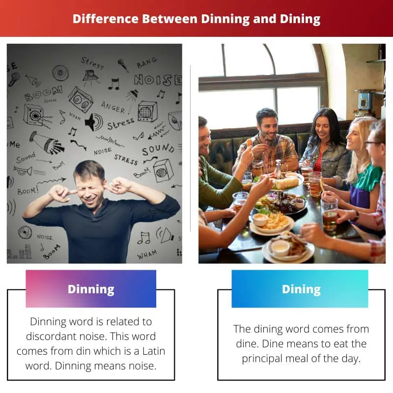 Différence entre dîner et dîner