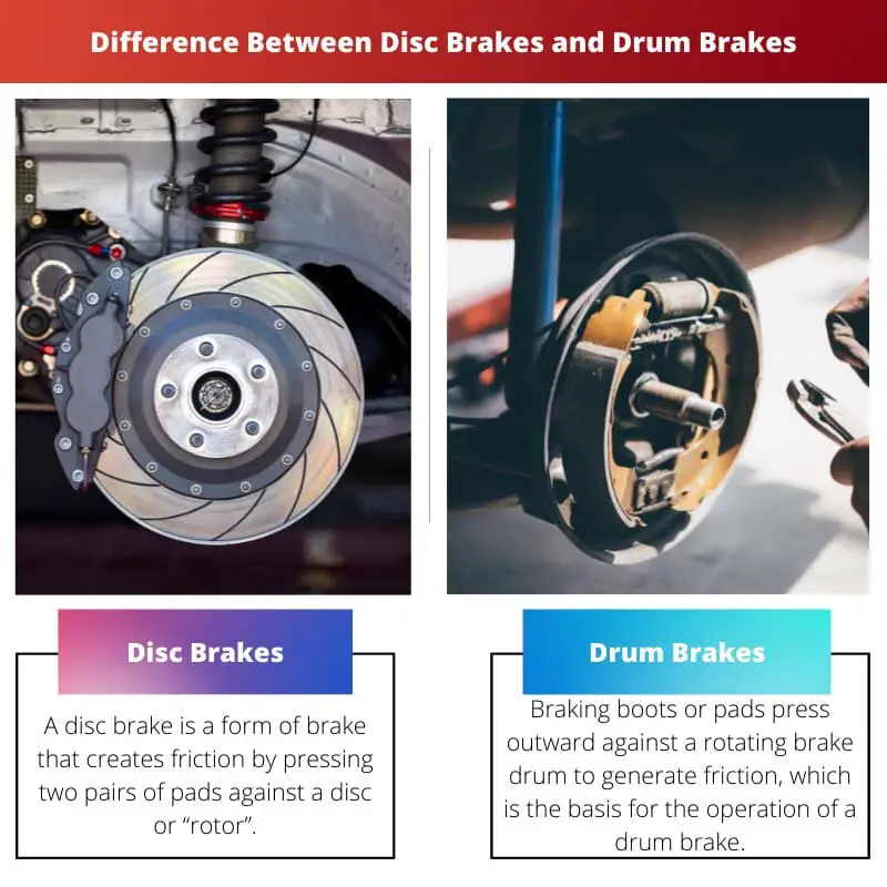 Difference Between Disc Brakes and Drum Brakes