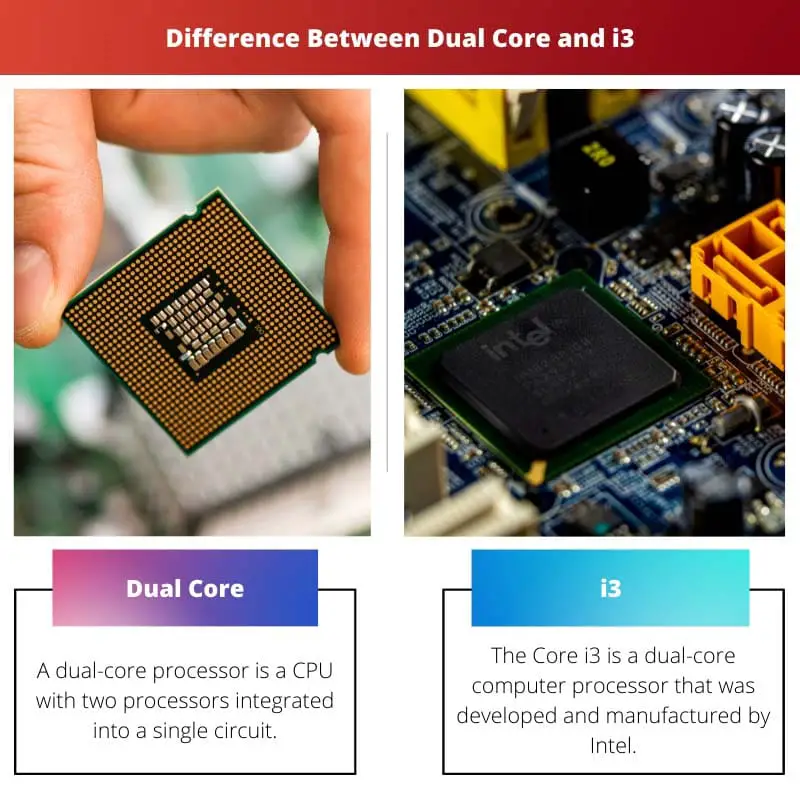 Difference Between Dual Core and i3