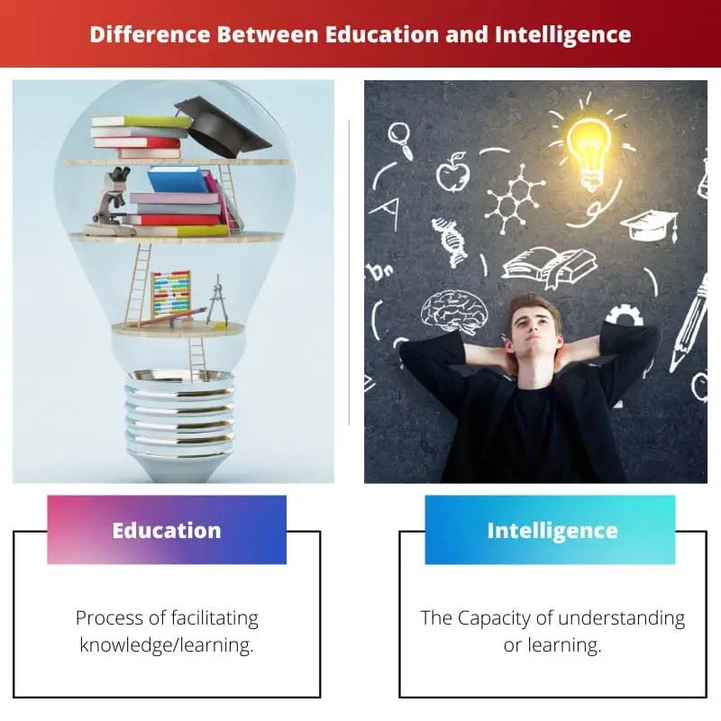 Difference Between Education and Intelligence