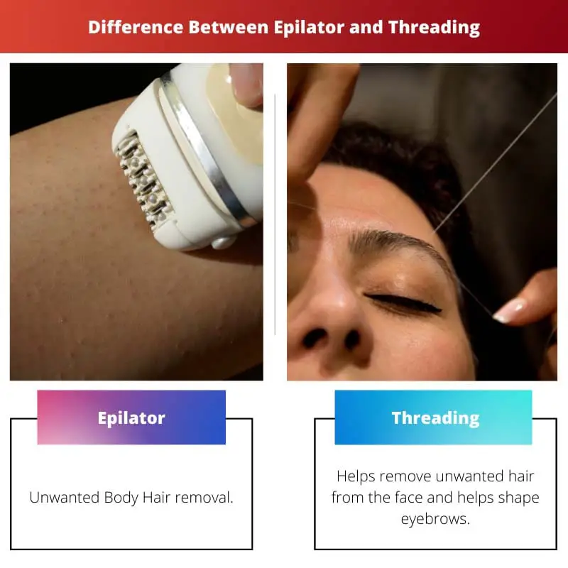 Difference Between Epilator and Threading