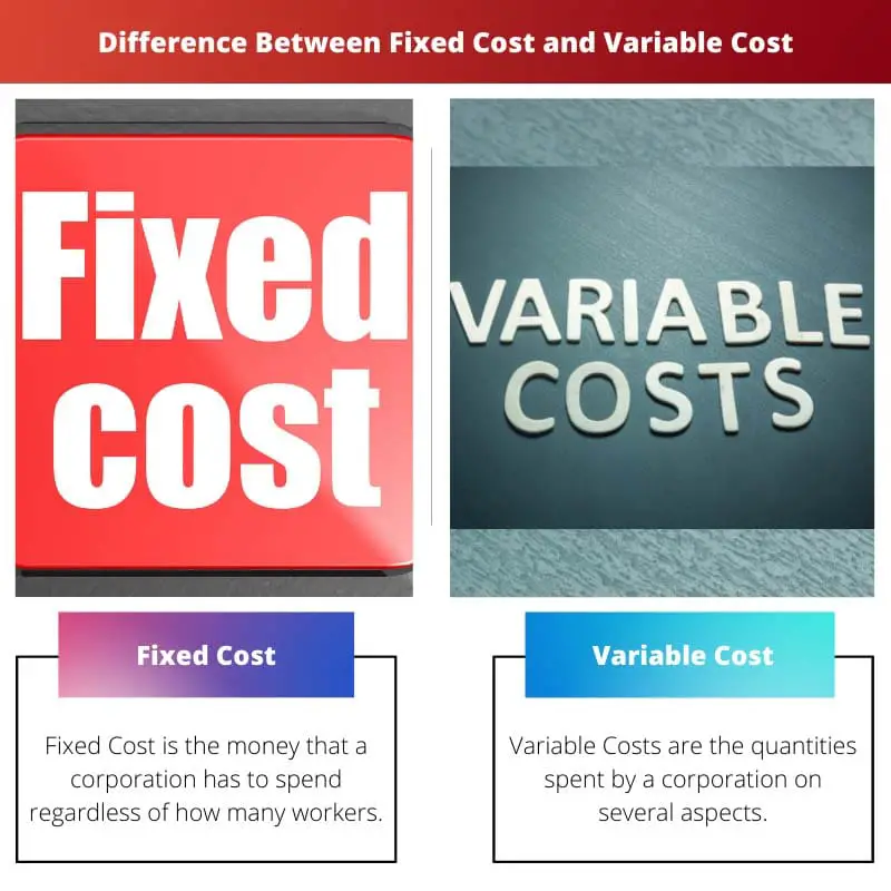 Différence entre coût fixe et coût variable