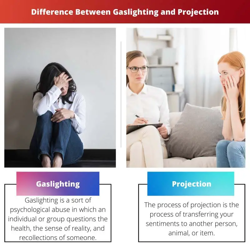 Diferença entre gaslighting e projeção