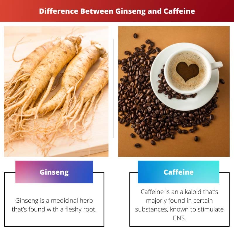 Diferencia entre ginseng y cafeína
