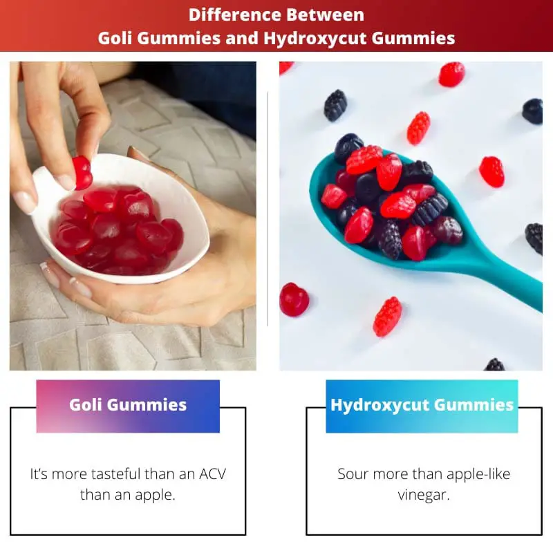 Difference Between Goli Gummies and Hydroxycut Gummies