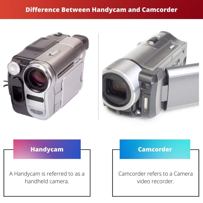 Difference Between Handycam and Camcorder