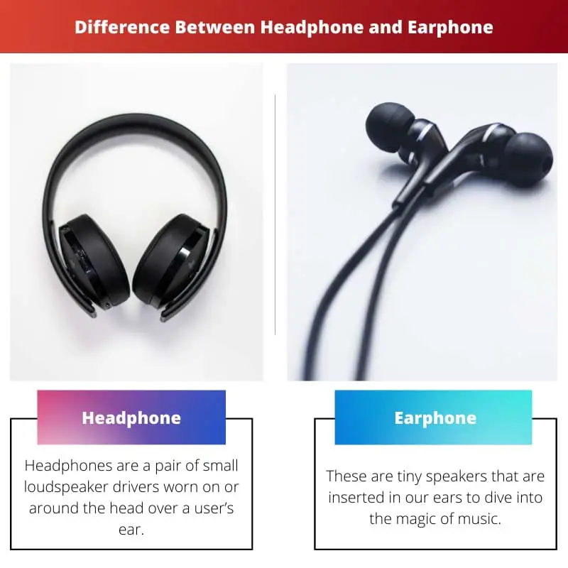 Difference Between Headphone and Earphone
