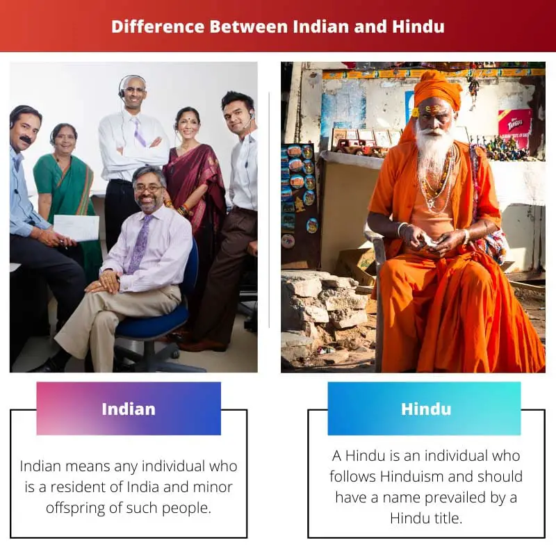 Verschil tussen Indiaas en hindoeïstisch
