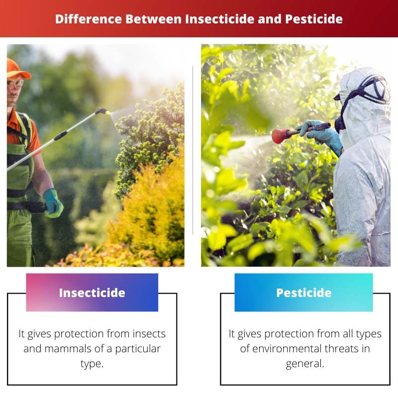 Sự khác biệt giữa thuốc trừ sâu và thuốc trừ sâu
