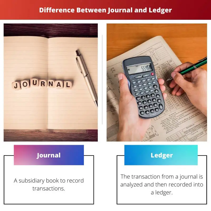 Difference Between Journal and Ledger
