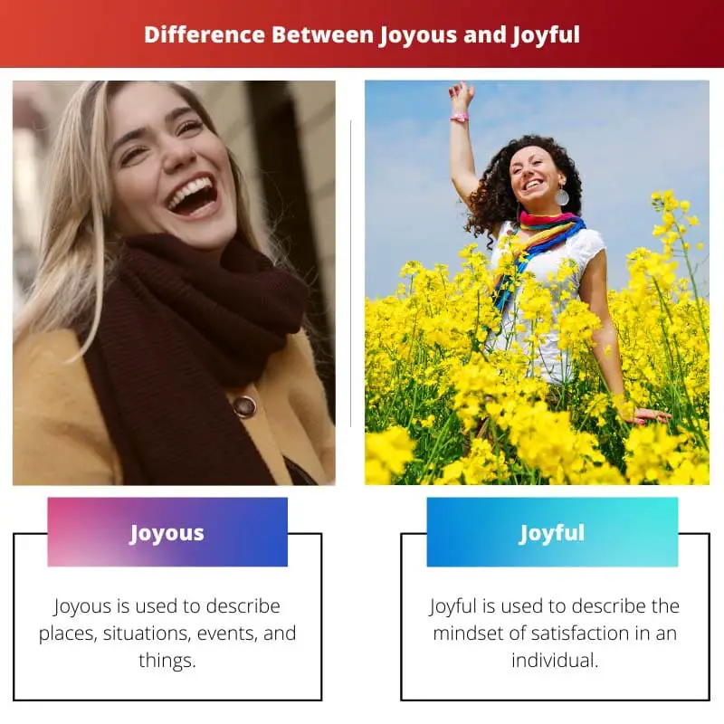 Difference Between Joyous and Joyful