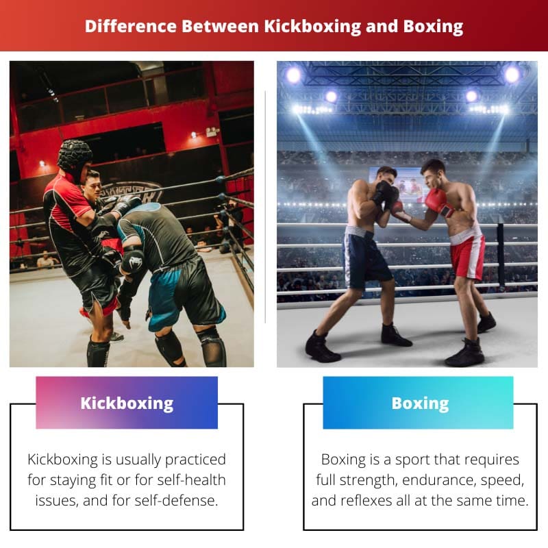 Erinevus kickboxingu ja