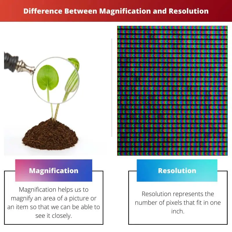 Difference Between Magnification and Resolution