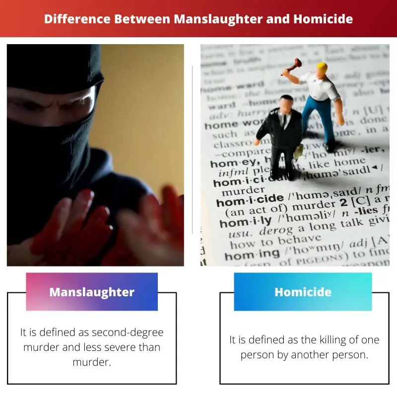 Difference Between Manslaughter and Homicide