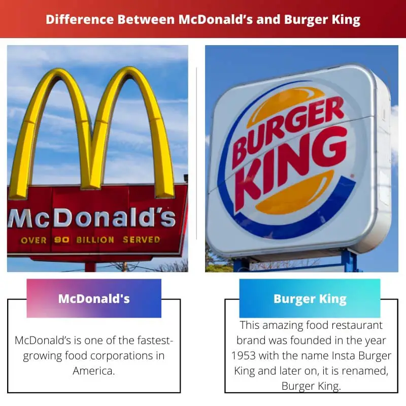 Difference Between McDonalds and Burger King