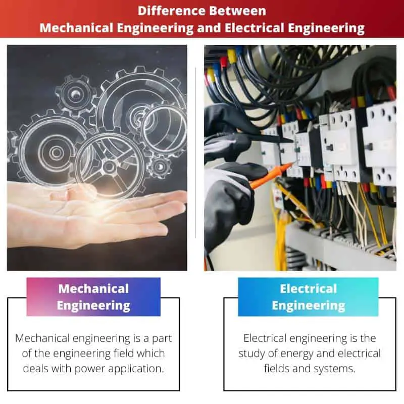 Diferencia entre ingeniería mecánica e ingeniería eléctrica