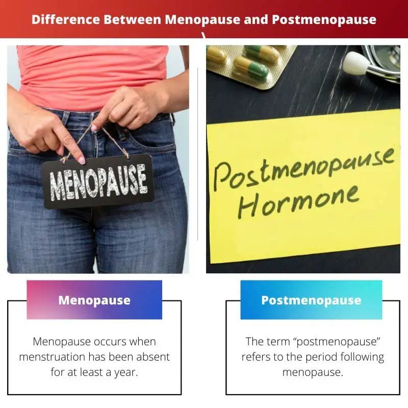 Diferença entre menopausa e pós-menopausa
