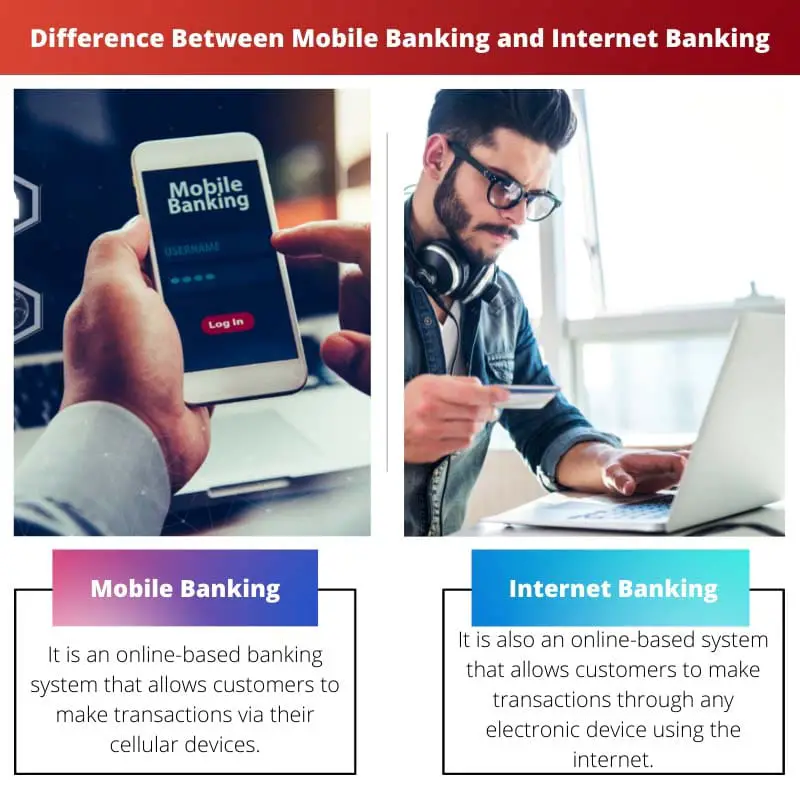 Différence entre les services bancaires mobiles et les services bancaires par Internet