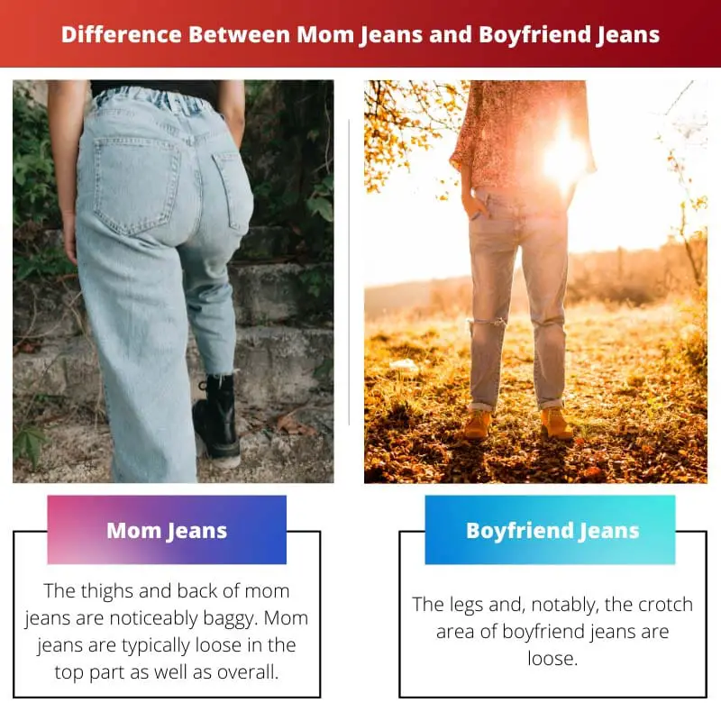 Unterschied zwischen Mom-Jeans und Boyfriend-Jeans