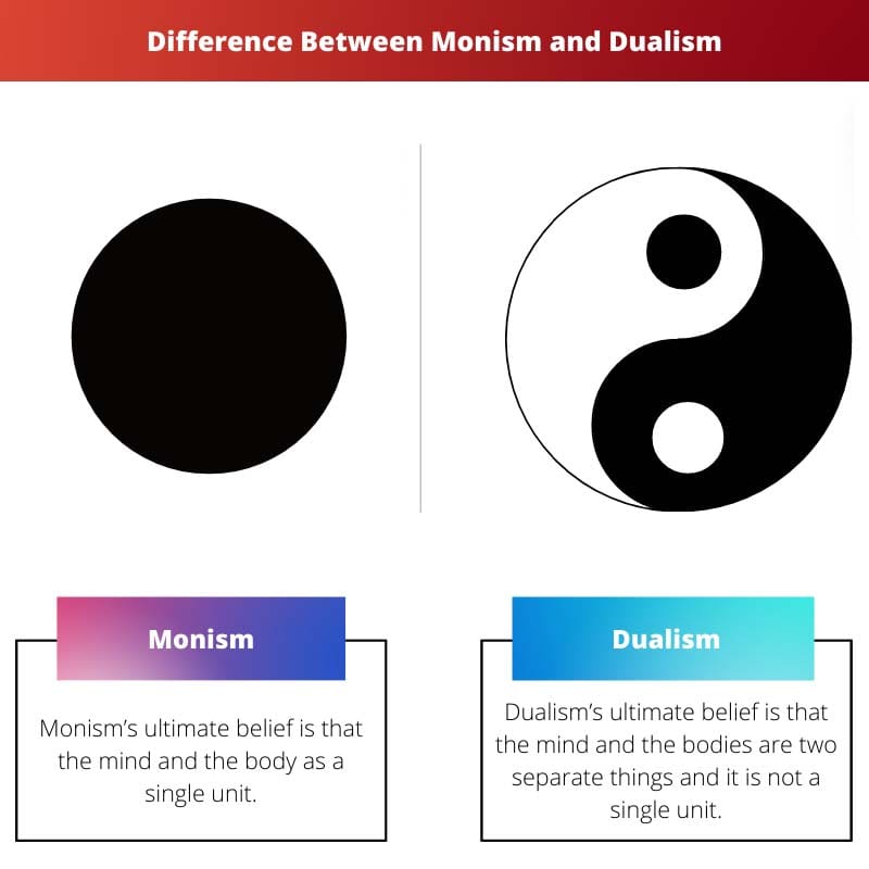 Difference Between Monism and Dualism