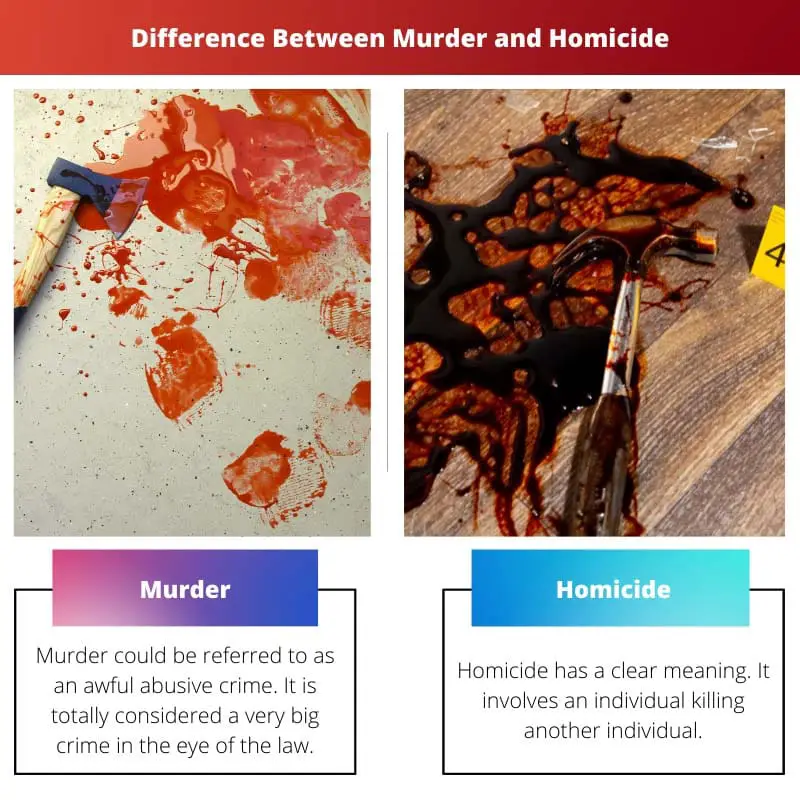Difference Between Murder and Homicide