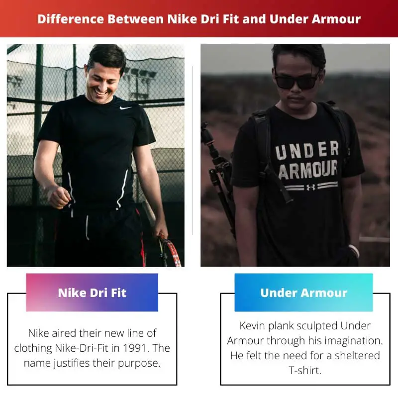 Difference Between Nike Dri Fit and Under Armour