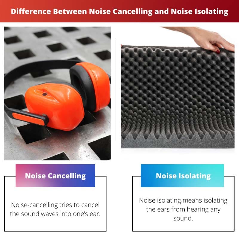 Difference Between Noise Cancelling and Noise Isolating