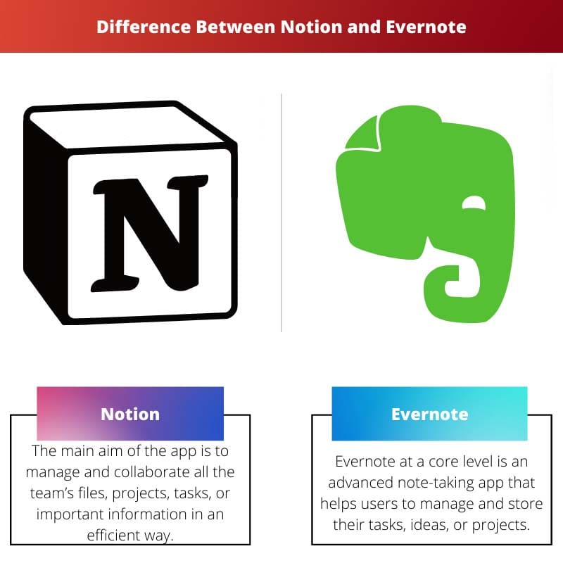 Difference Between Notion and Evernote