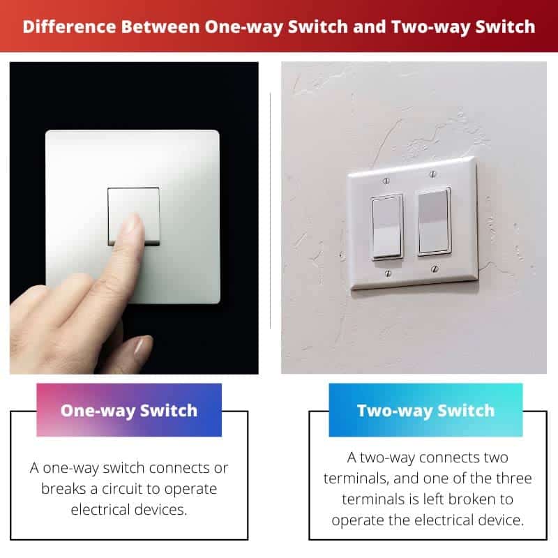 Diferencia entre el interruptor unidireccional y el interruptor bidireccional