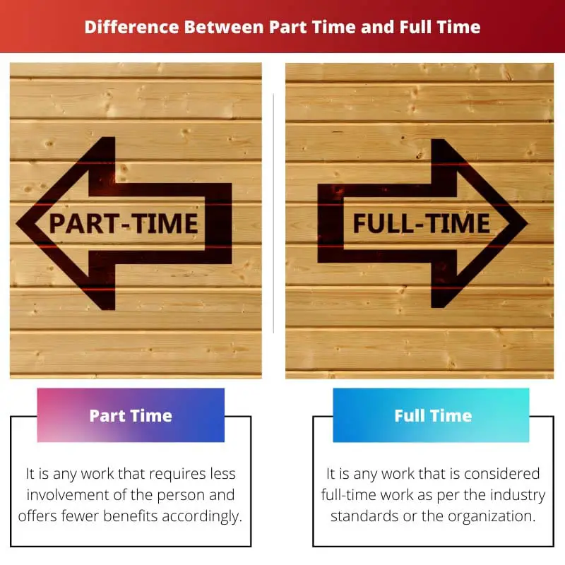 Difference Between Part Time and Full Time
