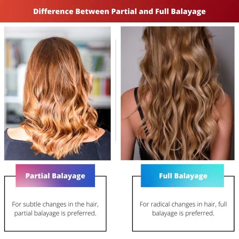 Difference Between Partial and Full Balayage