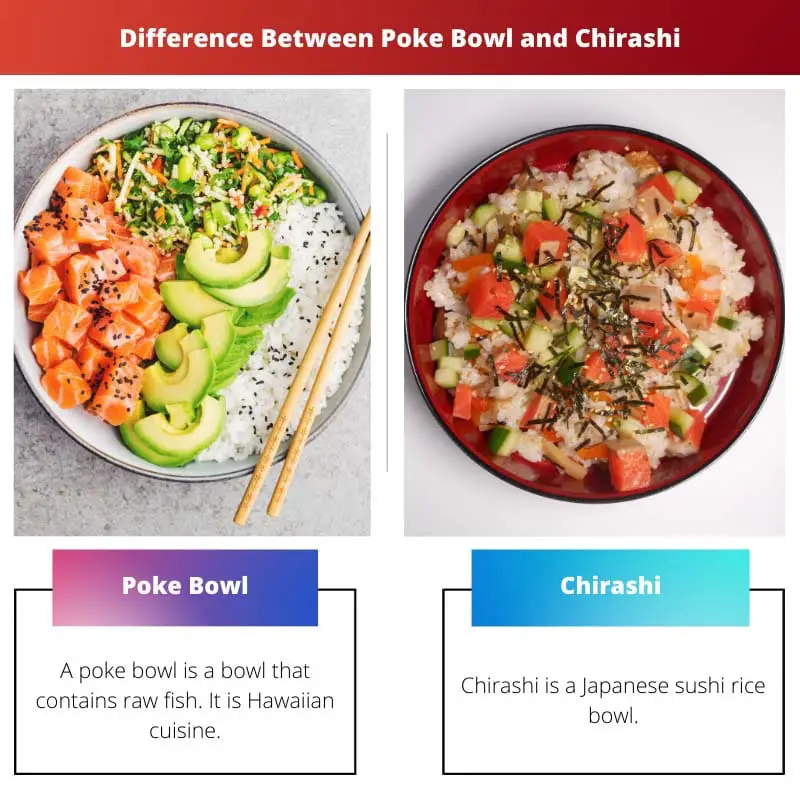 Difference Between Poke Bowl and Chirashi