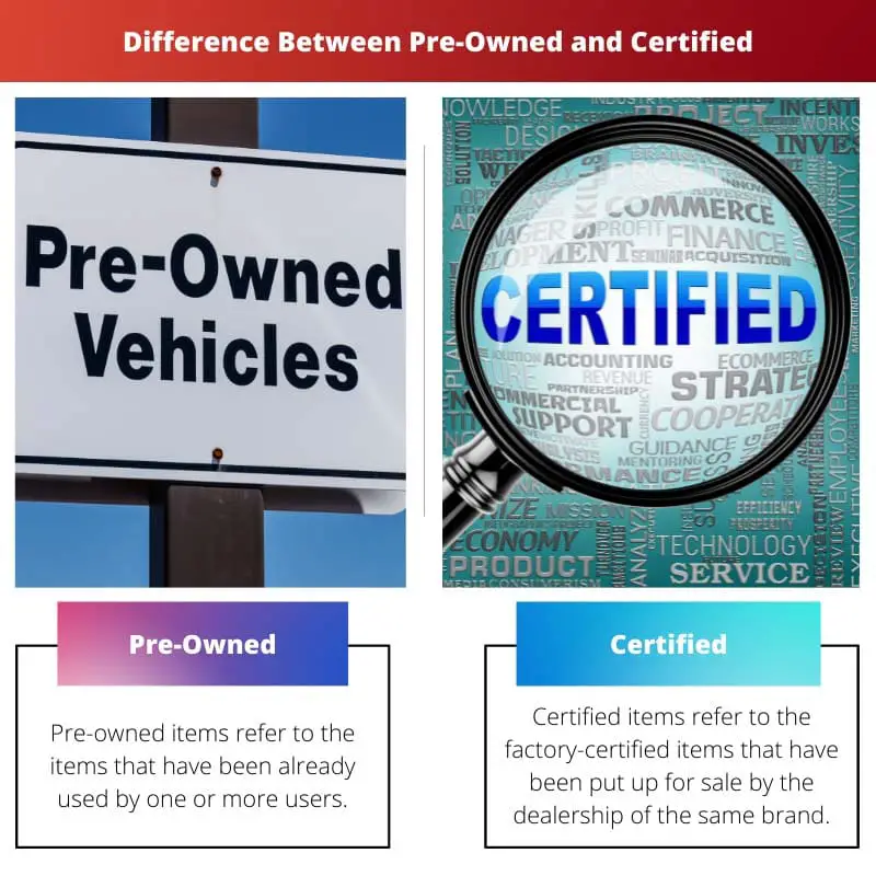 Differenza tra usato e certificato