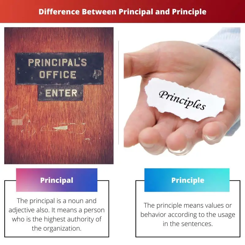 Ero periaatteen ja periaatteen välillä