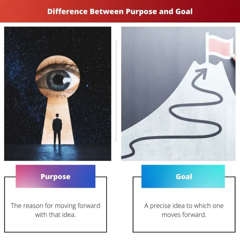 Разница между целью и целью