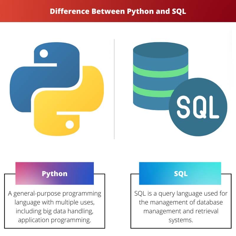 Rozdíl mezi Pythonem a SQL