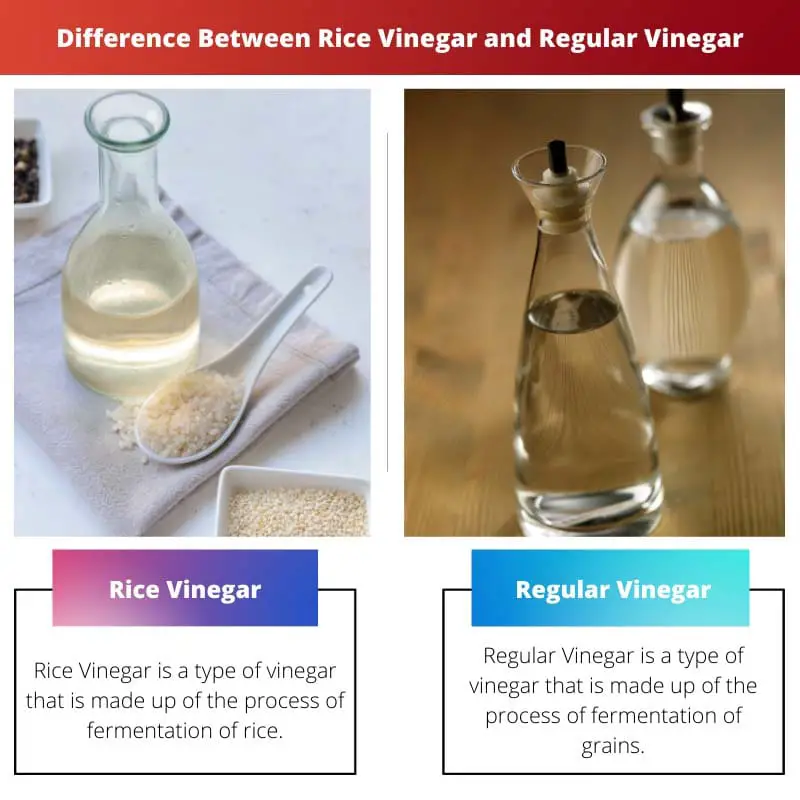 Diferença entre vinagre de arroz e vinagre comum